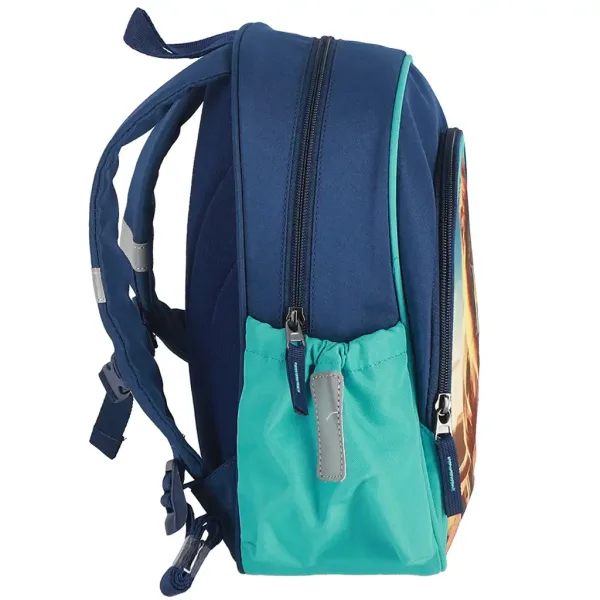 Spirit: Rucsac școlar albastru cu model de leu, dimensiuni 24x13x31cm imaginea 4