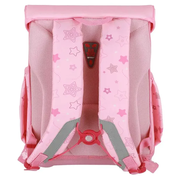 Spirit: Rucsac școlar cu pisică gri, set de 5 bucăți 38x17x28cm imaginea 3