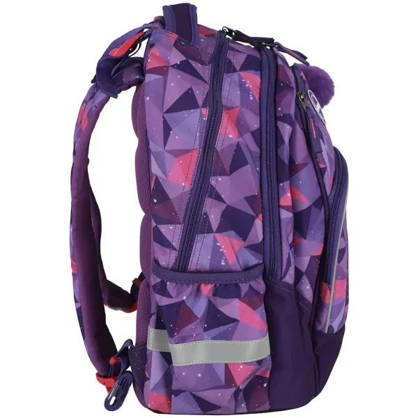 Spirit: Rucsac școlar rotunjit cu model 3D fluture, 34x26x44cm imaginea 4