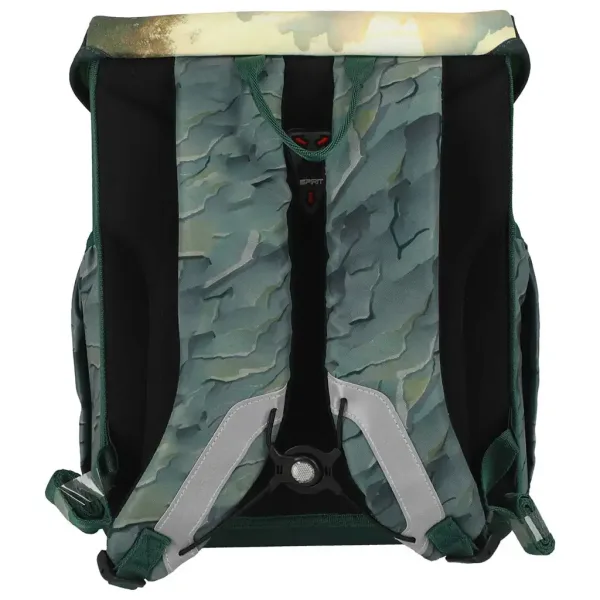 Spirit: Set de 5 piese cu ghiozdan școlar cu dinozaur Raptor, rucsac 38x17x28cm imaginea 3
