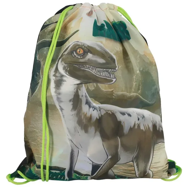 Spirit: Set de 5 piese cu ghiozdan școlar cu dinozaur Raptor, rucsac 38x17x28cm imaginea 7