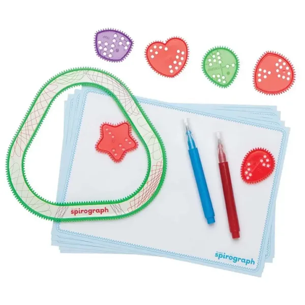 Spirograph: Forme amuzante Spirograf - Set creativ de 10 forme distractive imaginea 2