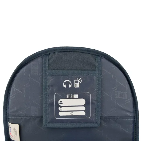 St.Right Black Cats rucsac ergonomic pentru școală, BP06 345,5x35,5x5,5cm imaginea 6