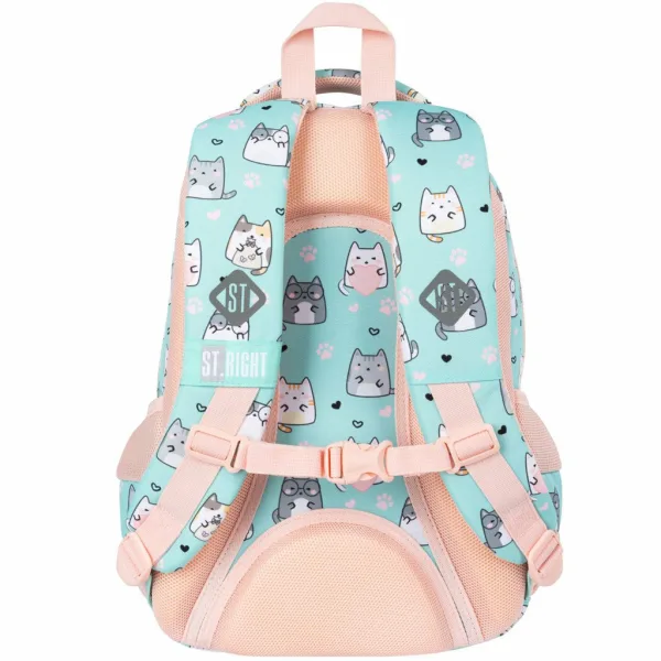 St.Right Charming Cats ghiozdan școlar cu pisici, rucsac BP26 39x27x17 cm imaginea 2