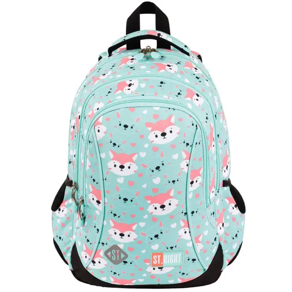 St.Right Lovely Foxy rucsac ergonomic pentru școală, BP26 39x27x17cm imaginea 2