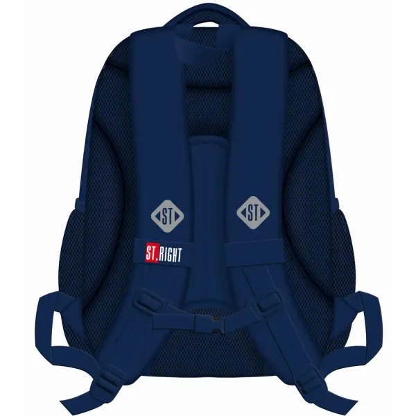 St.Right Navy Blue rucsac ergonomic pentru școală, BP05 42x30x19cm imaginea 2