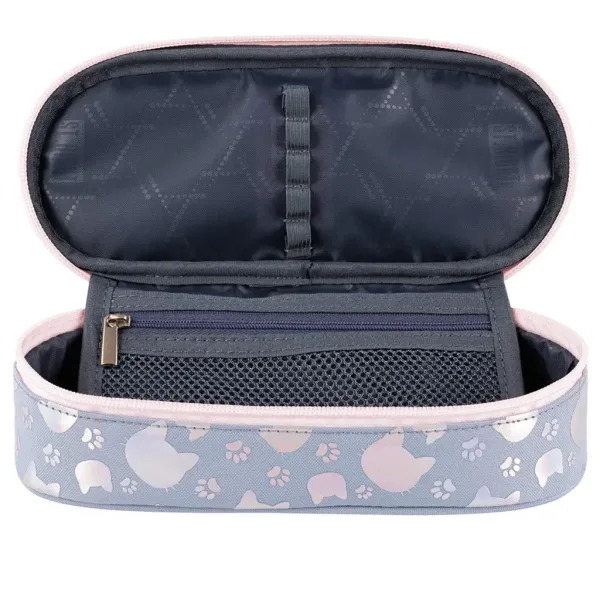 St.Right: Penar oval cu pisici Silver Cats 23cm imaginea 2