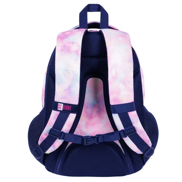 St.Right Pink sky ghiozdan cu trei compartimente, rucsac 42x30x19cm imaginea 4