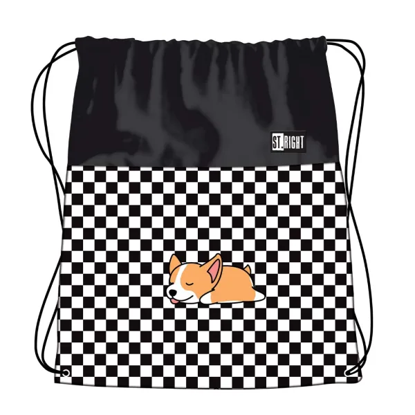 St.Right Sleepy Corgi sac de gimnastică, sac sport 43x34cm imaginea 1