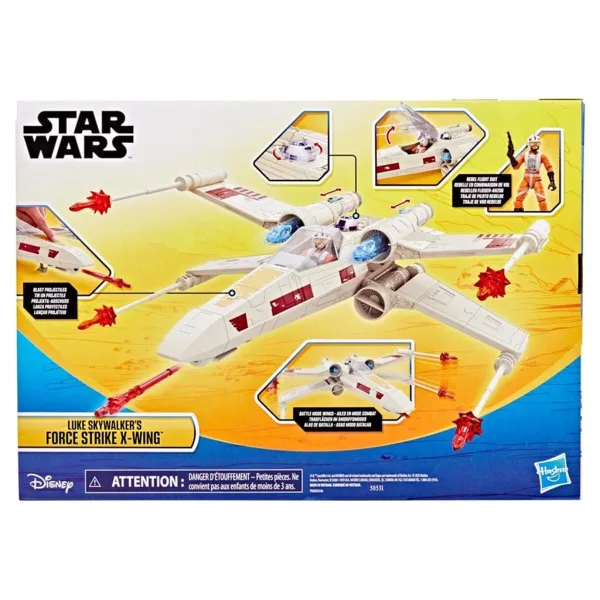 Star Wars: Epic World of Action X-wing-ul „Loviturii Forței” al lui Luke Skywalker - Hasbro imaginea 2