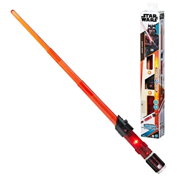 Star Wars Lightsaber Forge: Sabie laser electronică extensibilă Darth Vader cu lumină și sunet - Hasbro imaginea 2