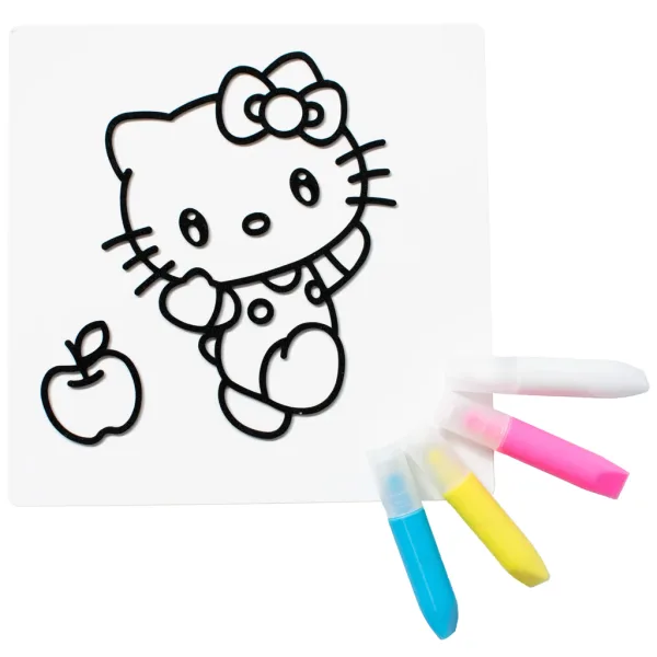 Sticker Art: Set de abțibilduri de colorat Hello Kitty, mai multe modele, 1 buc - Comansi imaginea 3