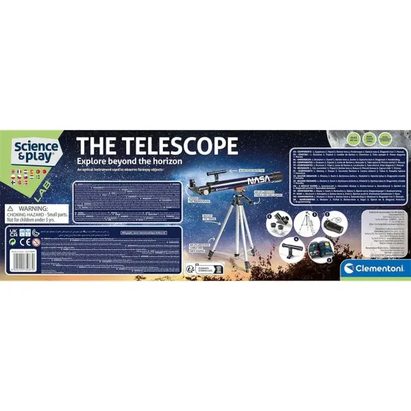 Science & Play: Telescop astronomic NASA - Clementoni imaginea 2