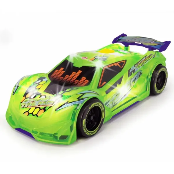 Streets Beatz: Speed Tronic neon verde cu lumina si sunet de 20 cm - Dickie Toys imaginea 2