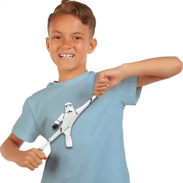 Stretch: Star Wars mini Stormtrooper figură de acțiune extensibilă de 18cm imaginea 4
