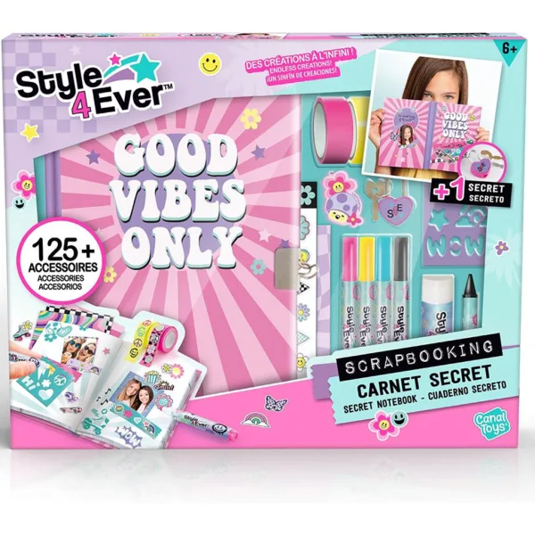 Style 4 Ever: Jurnal secret cu set de decorare și autocolante imaginea 1