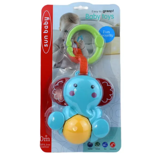 Sun Baby: Bebeluș elefant vesel cu bilă rotativă care face zgomot imaginea 4