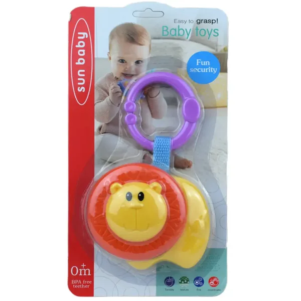Sun Baby: Bebelușul leu vesel cu zornăitor imaginea 3