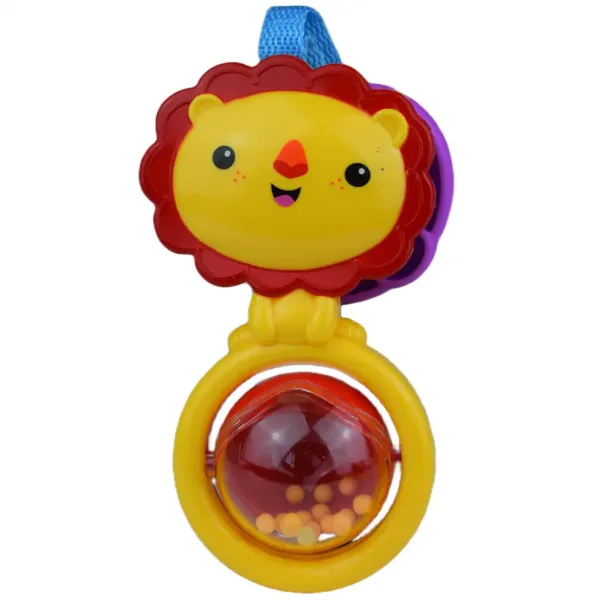 Sun Baby: Leu vesel bebeluș cu zornăitor și bilă rotativă imaginea 2