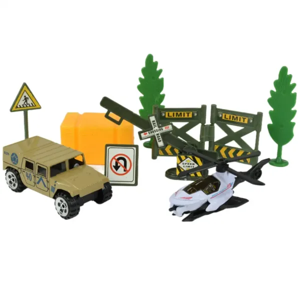 Super Army: Set de jocuri militare cu vehicule și accesorii în diferite variante 1buc. imaginea 6