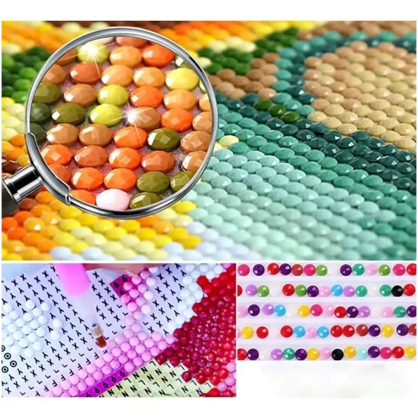Tablou mozaic cu diamante: Set pictură cu diamante balon cu aer cald 40x50cm imaginea 3