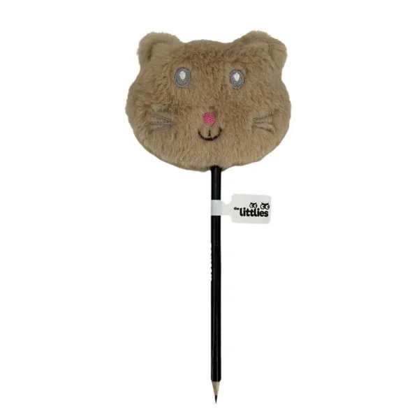 The Littlies: Creion cu cap de animal moale, diverse modele, 1 buc. imaginea 4