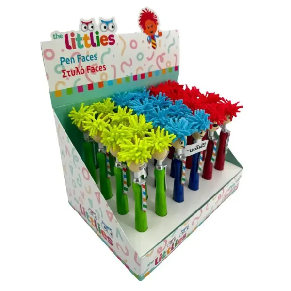 The Littlies: Pixuri cu capete colorate diverse 1buc imaginea 1