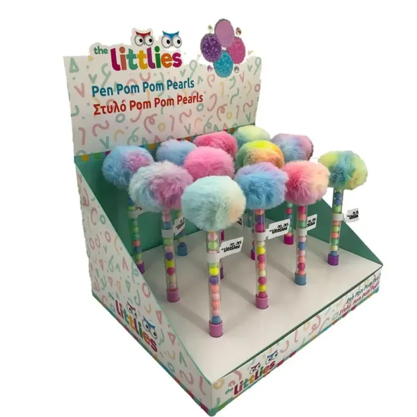 The Littlies: Pixuri cu pompoane colorate 1buc imaginea 1