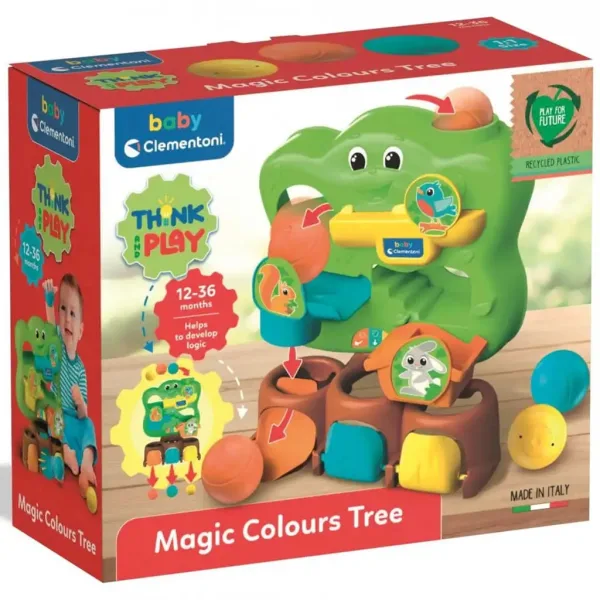 Think&Fun: Arbore magic colorat cu bile moi - joc logic - Clementoni imaginea 1