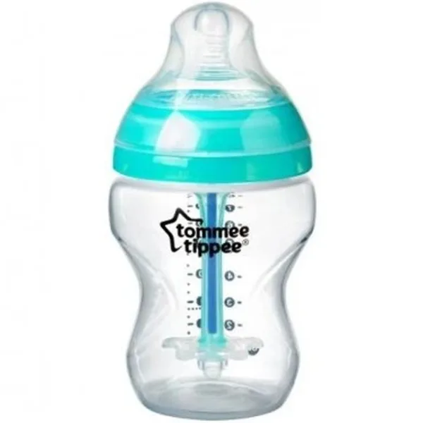 Tommee Tippee: Biberon turcoaz Advanced ANTI-COLIC 260 ml (0 luni+) imaginea 2