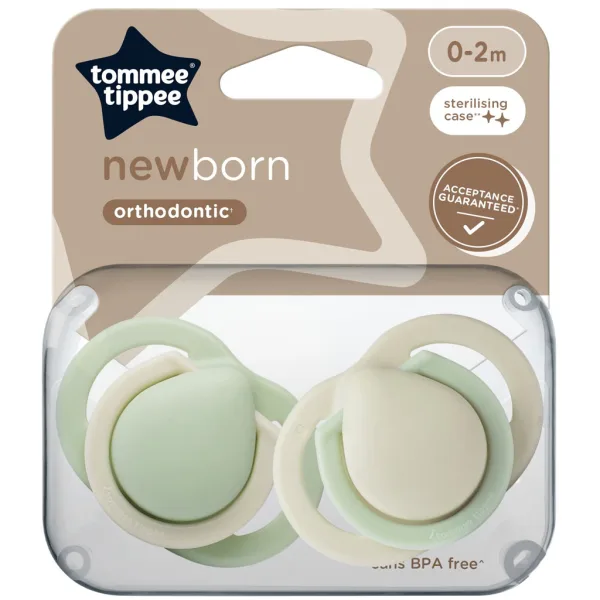 Tommee Tippee: Newborn suzetă pentru nou-născuți, set de 2 bucăți, în mai multe variante (0-2 luni) imaginea 1