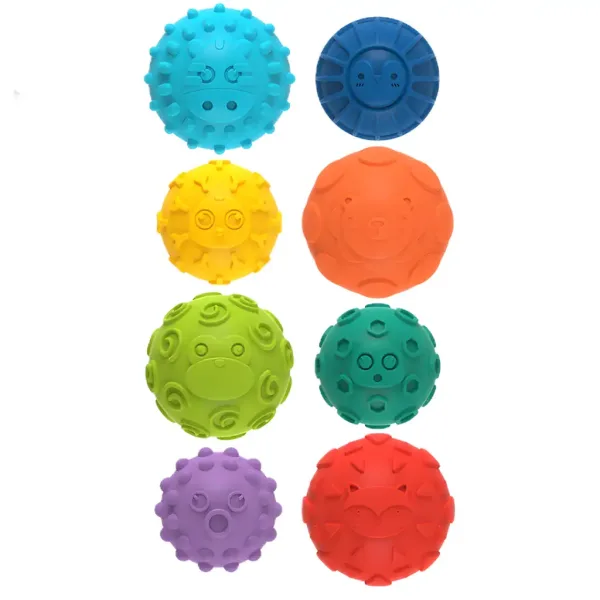 Touchball: Set de 8 mingi pentru dezvoltarea simțului tactil imaginea 2