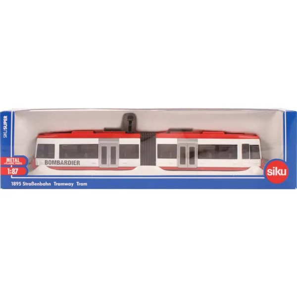Tramvai roșu urban SIKU 1/87 imaginea 2