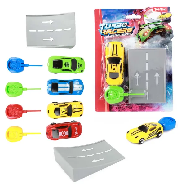 Turbo Racers mașină sport cu lansator, în diverse culori, 1 buc. imaginea 1