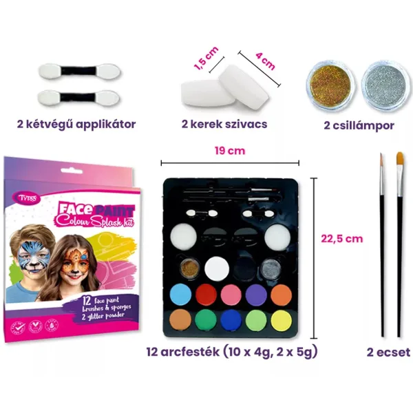 TyToo: Colour Splash set de vopsea pentru față imaginea 2