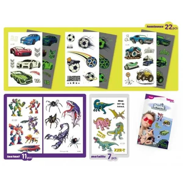 TyToo: Set de tatuaje temporar pentru băieți imaginea 2