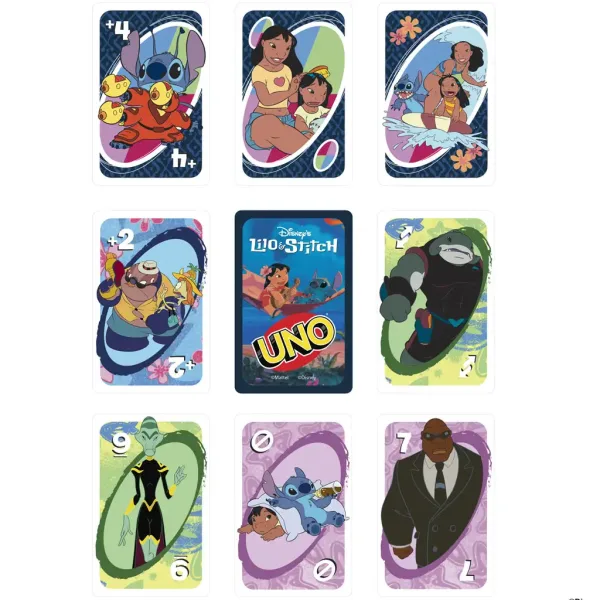 UNO: Joc de cărți Disney Lilo și Stitch - Mattel imaginea 2