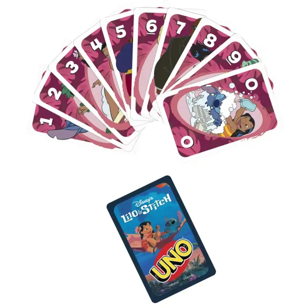 UNO: Joc de cărți Disney Lilo și Stitch - Mattel imaginea 3