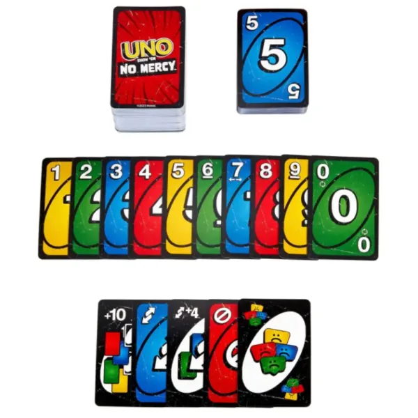 UNO Joc de cărți fără milă - Mattel imaginea 3