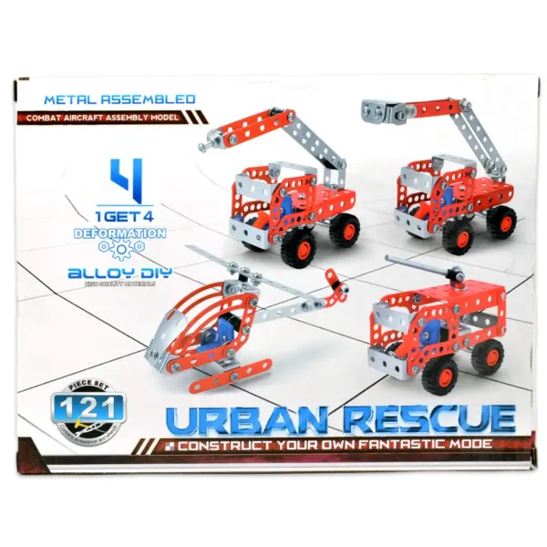 Urban Rescue: Set de construcție pentru vehicul de salvare cu 121 de piese imaginea 5