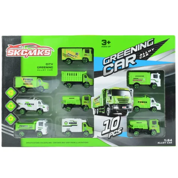 Verzare Auto: Set de 10 camioane de colectare a deșeurilor imaginea 4