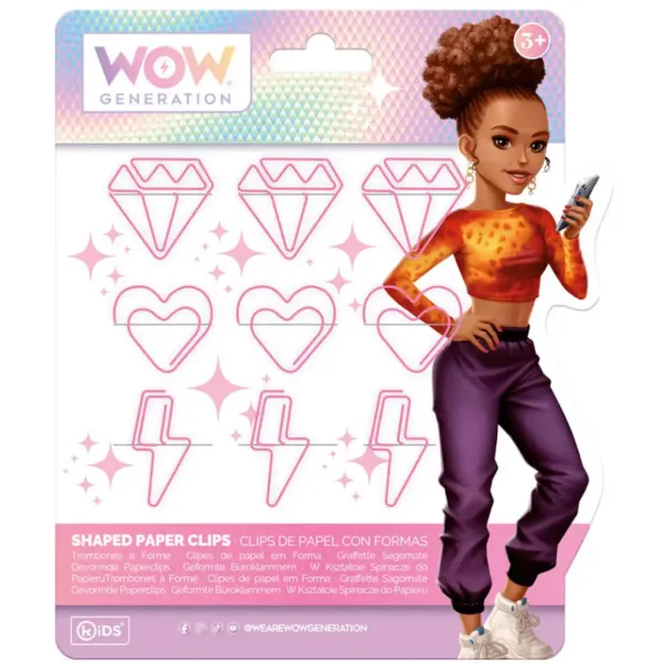 WOW Generation: Agrafa roză cu forme vesel în diferite variante. imaginea 3