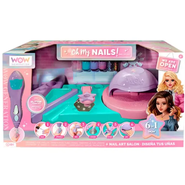WOW Generation: Oh My Nails! - Set de joc pentru studio de unghii imaginea 2