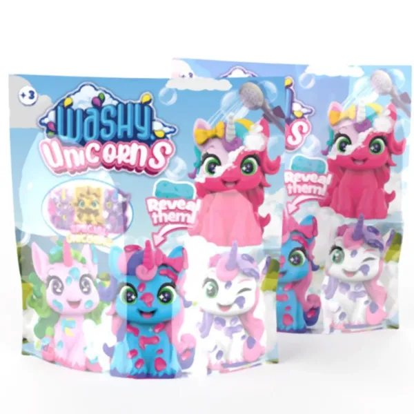 Washy Friends: Color Reveal - unicorni de baie, figurină-surpriză - diverse imaginea 2
