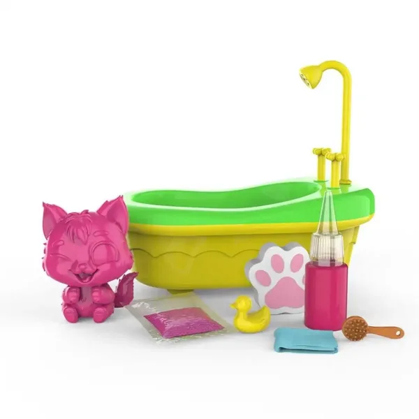 Washy Friends: Color Reveal Pisicuțe de baie cu cadă și accesorii - Szörmi imaginea 2