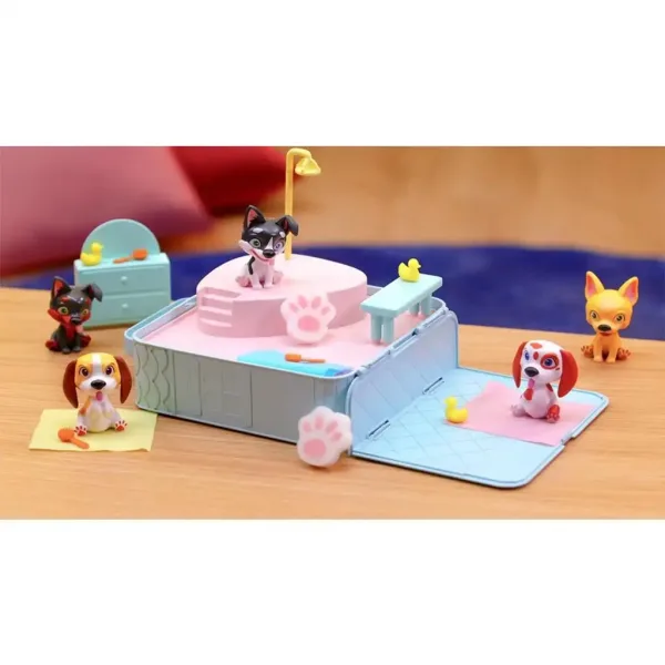 Washy Friends: Color Reveal cu 3 figurine de cățeluși, jacuzzi și accesorii. imaginea 4