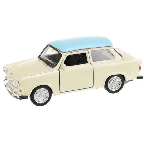 Welly: Model de mașină mică Trabant 601 din metal, disponibil în mai multe variante, 11 cm imaginea 2