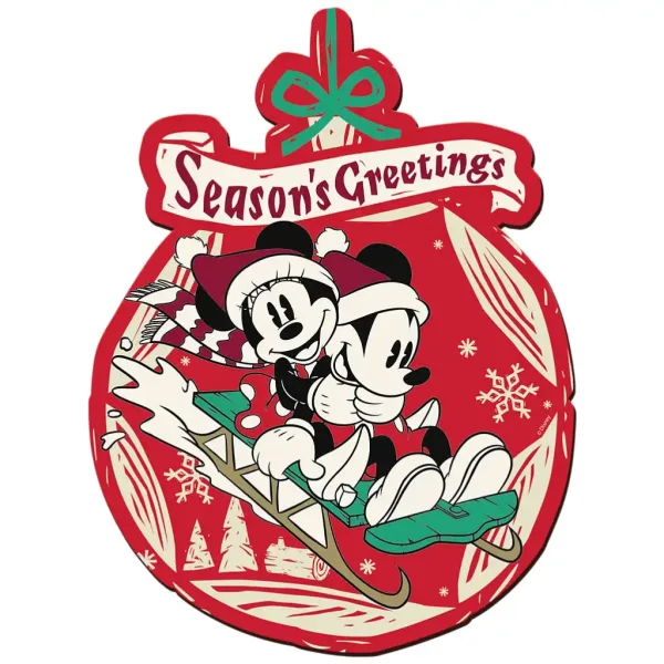 Wood Craft: Disney - Crăciunul lui Mickey și Minnie, puzzle din lemn premium de 160 de piese - Trefl imaginea 2