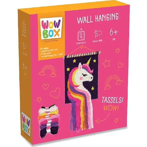 WowBox: Decorațiune de perete macrame - Unicorn imaginea 1