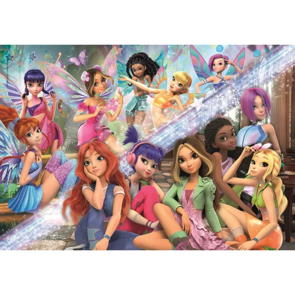 Zânele Winx Club Puzzle Super de 180 piese - Clementoni imaginea 2
